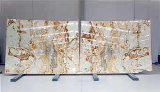Golden Silk Onyx Slabs