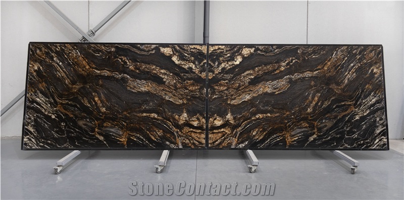 Magma Black Granite Slabs 2 Cm