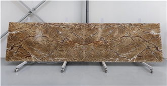 Rainforest Brown Marble Slabs