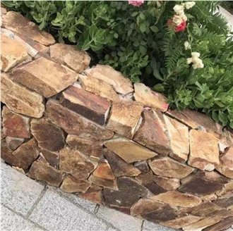 Slate Random Flagstone For Wall, L Corner Stone