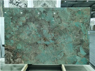 Amazon Green / River Drifting Quartzite Slabs