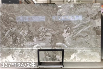 Andean Snow Scenery Marble Slabs