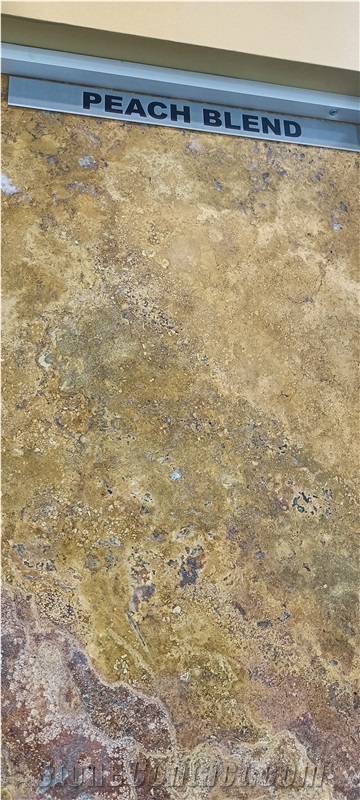 Peach Blend Travertine Slabs And Tiles