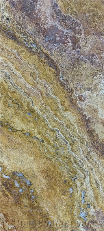 Peach Blend Travertine Slabs And Tiles