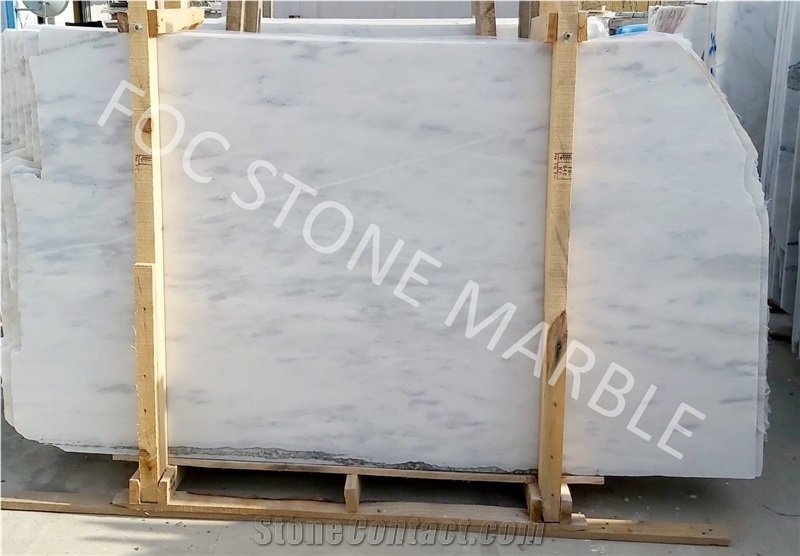 Smokey White Polished Marble Slabs