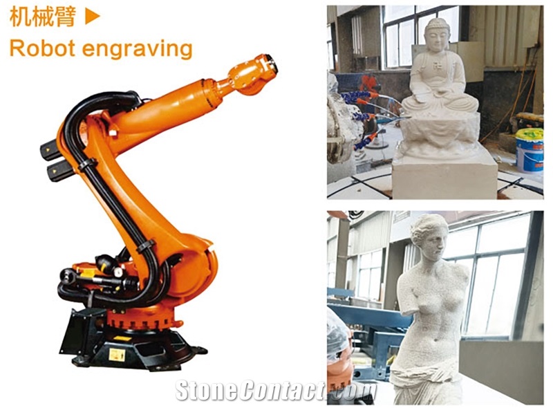 Robot Engraving - Stone Carving Robotic Machine