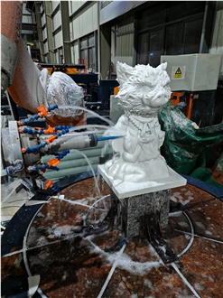 Robot Engraving - Stone Carving Robotic Machine