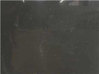 Solid Surface Artificial Black Quartz Slabs