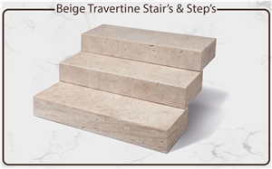 Beige Travertine Stairs