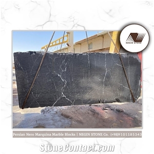 Persian Nero Marquina Marble Blocks