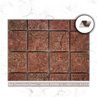 Red Travertine Paving Stone