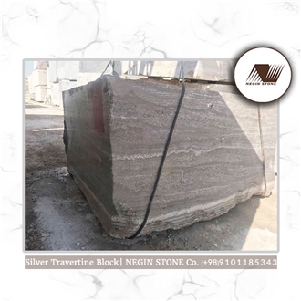 Silver Travertine Blocks