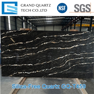 Calacatta Black Tropical Storm Quartz Slabs