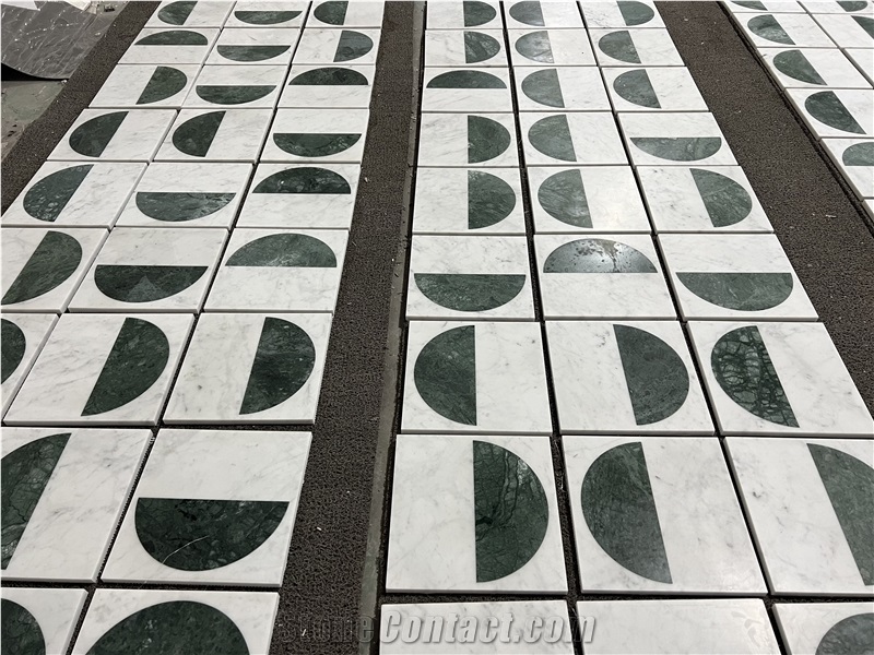 Classic Mosaic Pattern Design Natural Marble