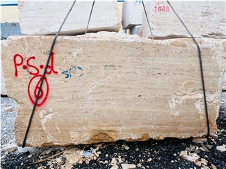 Persian Dehshir Beige Travertine Blocks