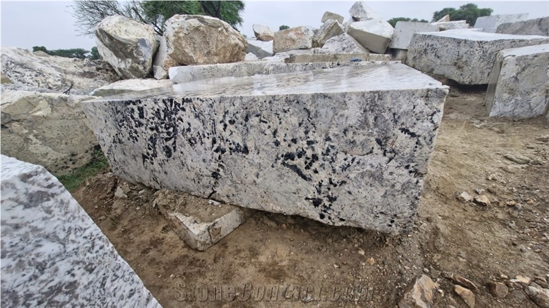 White Alaska Granite Blocks