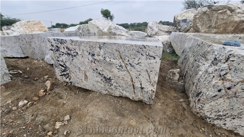 White Alaska Granite Blocks