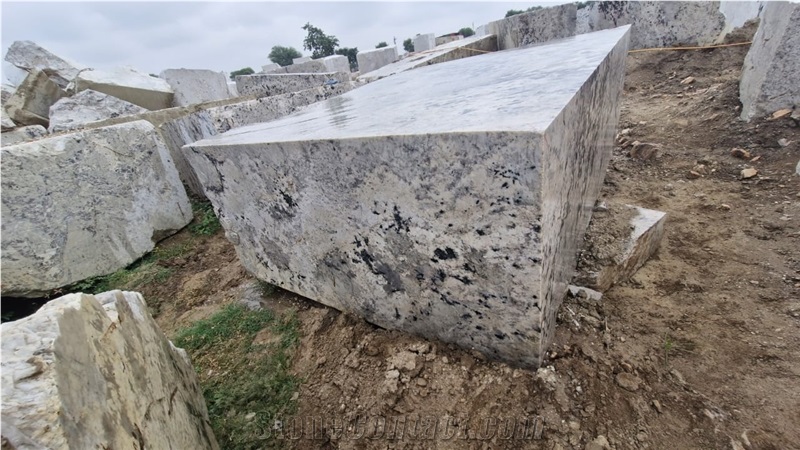 White Alaska Granite Blocks
