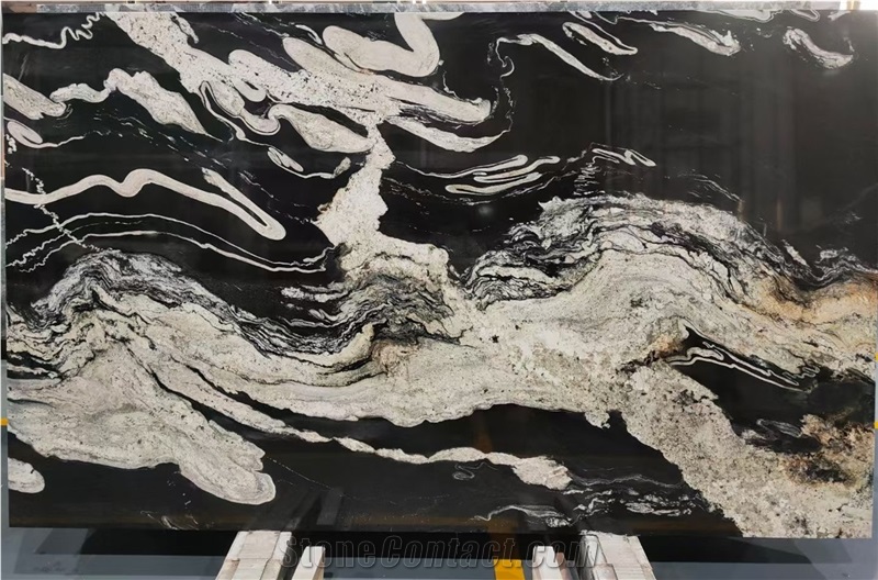 Brazil Black Horse Copacabana Granite Slabs Available
