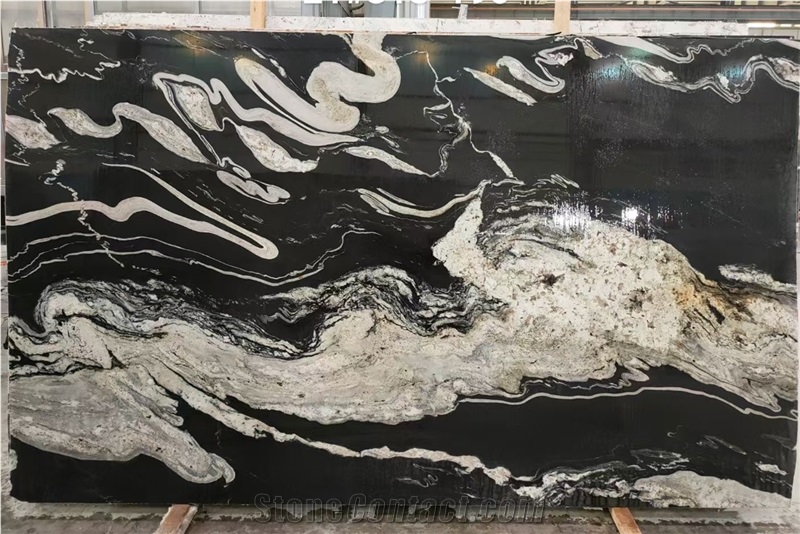 Brazil Black Horse Copacabana Granite Slabs Available