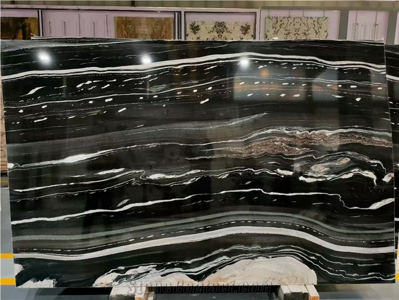 Brazil Black Horse Copacabana Granite Slabs Available