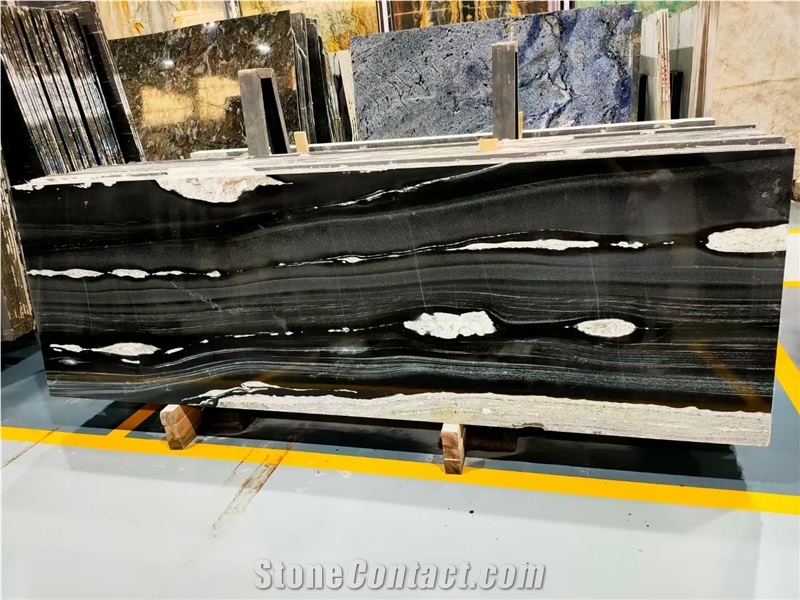 Brazil Black Horse Copacabana Granite Slabs Available