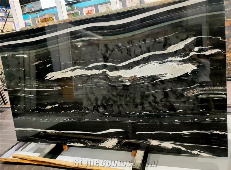 Brazil Black Horse Copacabana Granite Slabs Available