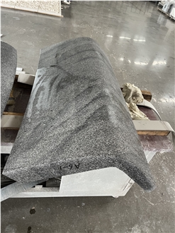 Ash Grey Granite Bullnose Pool Coping- Pool Parapets