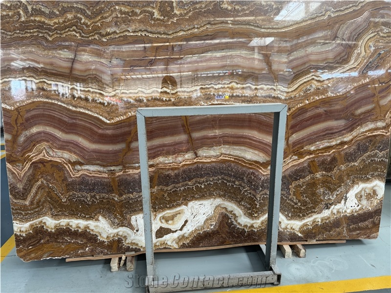 Turkish Tiger Onyx Brown Onyx Slabs