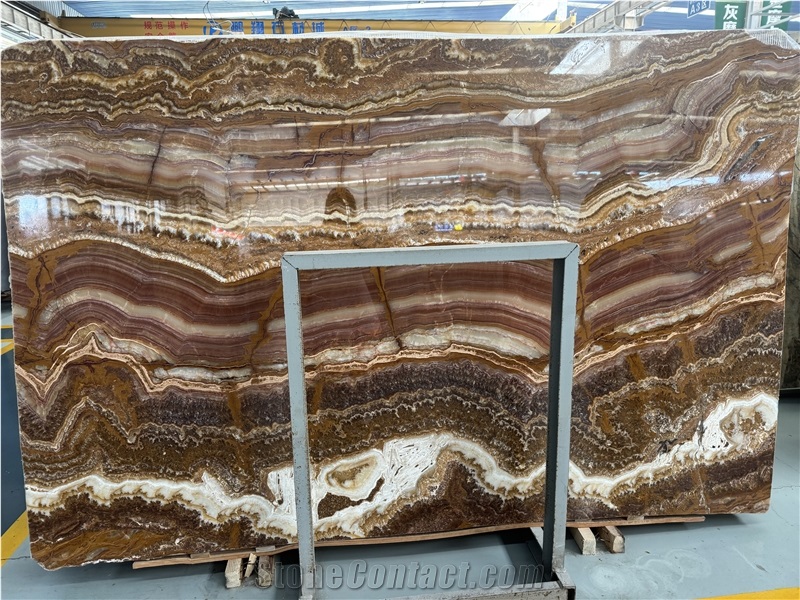 Turkish Tiger Onyx Brown Onyx Slabs