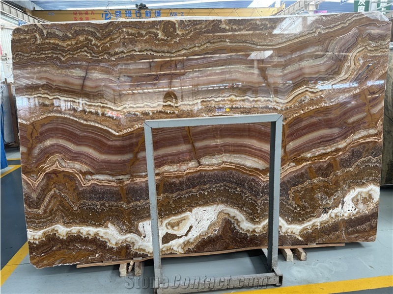 Turkish Tiger Onyx Brown Onyx Slabs