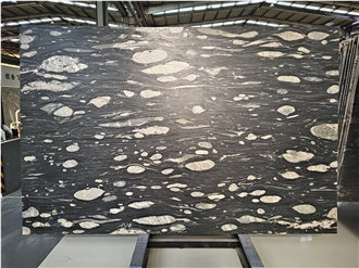 Antique Black Granite Slabs Leather Surface