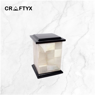 White Onyx Funeral Cremation Large Urns