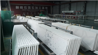 Customized Countertop Prefabricated Quartz Slabs Tops