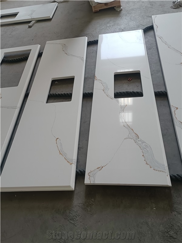 Calacatta Artificial Stone Kitchen Countertop For Sale