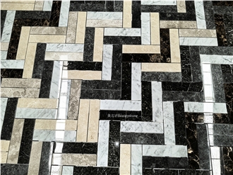 Splicing Color Marble Floor Pattern Tile