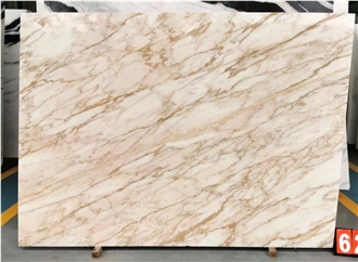 Oriental Calacatta Gold Marble Slab Floor Tile