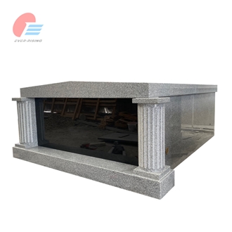 Cambodian G614c Granite Polished Double Mausoleum