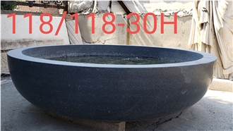 Black Marble Bathtub 118*118*30Cm