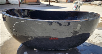 Black Marble Bathtub 180*86*61Cm