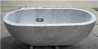 White Marble Bathtub 158*78*52Cm