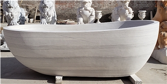 White Marble Bathtub 170*80*55Cm
