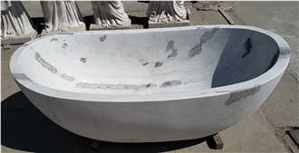 White Marble Bathtub 200*101*73Cm