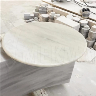 BIANCO IBIZA MARBLE ROUND TABLE TOP