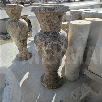 EMPERADOR BEIGE MARBLE VASE Home Decor Products