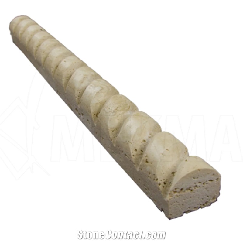 Light Travertine Rope Molding