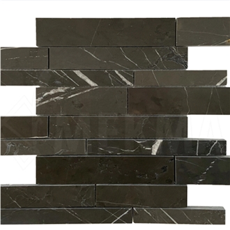 Pietra Gray Marble Linear Mosaic Mp-Pg-R Mosaic Tiles