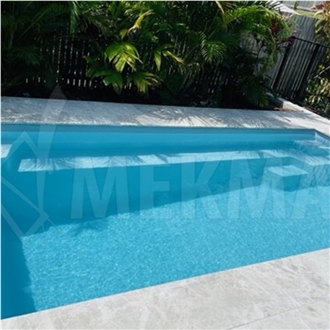 Tundra Grey Marble Pool Pavers