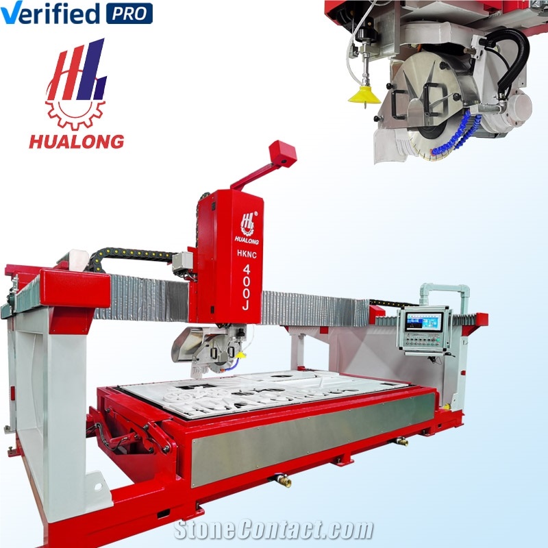 Italian CNC Cut & Jet Sawjet 5 Axis Stone Bridge Saw Machine