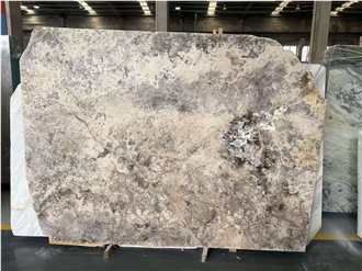 Iran Silver Grey Travertine Polished & Honed Slabs